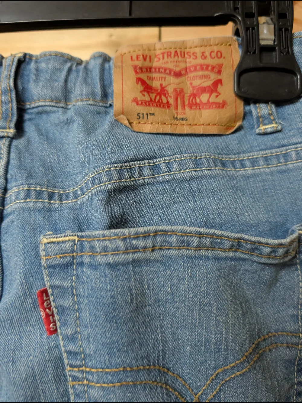 Levi's Kids Light Blue Straight-Leg Jeans Size 16